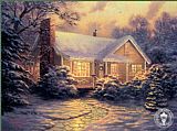 Christmas Cottage by Thomas Kinkade